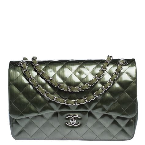 chanel jumbo green|Chanel jumbo price.